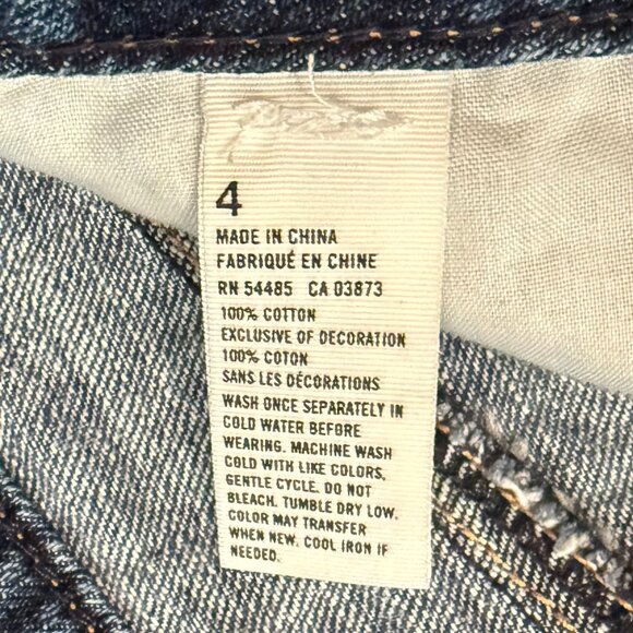 American Eagle Distressed Jean Skirt – Size 4 - Picture 12 of 12